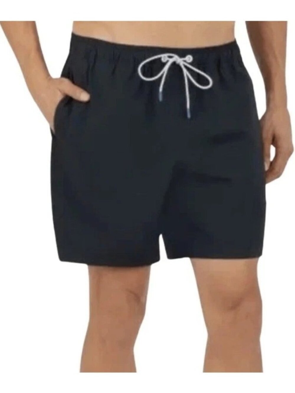 NWT Bonobos Men's XXL Black Swim Shorts 7-Inch Inseam UPF 50+ Mesh Liner